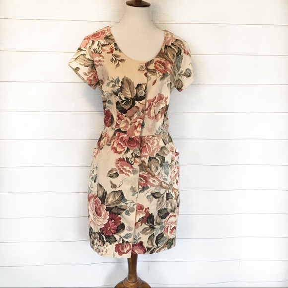 carol anderson collection Dresses & Skirts - Vintage Carol Anderson Floral Dress 1981